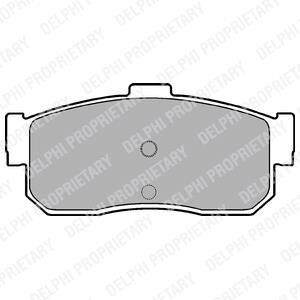 Тормозные колодки дисковые, комплект Delphi LP971