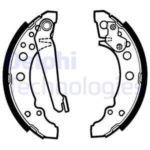 Колодки тормозные барабанные, комплект Delphi LS1276