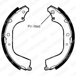 Колодки тормозные барабанные, комплект Delphi LS1406