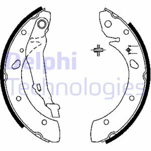 Колодки тормозные барабанные, комплект Delphi LS1843