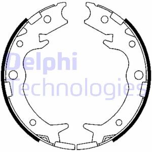 Колодки тормозные стояночного тормоза Delphi LS1900