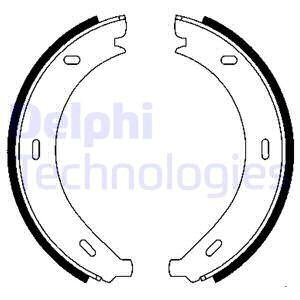 Колодки тормозные стояночного тормоза Delphi LS1902