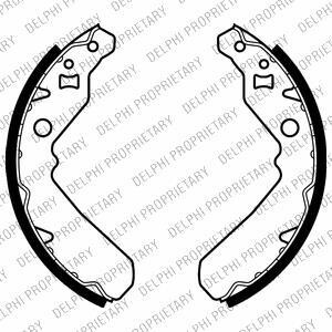 Колодки тормозные барабанные, комплект Delphi LS2015