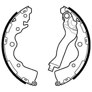 Колодки тормозные барабанные, комплект Delphi LS2110