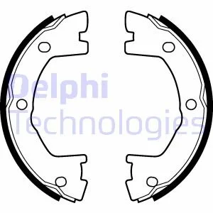 Колодки тормозные стояночного тормоза Delphi LS2115