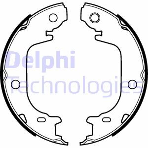 Колодки тормозные стояночного тормоза Delphi LS2122
