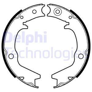 Колодки тормозные стояночного тормоза Delphi LS2145