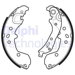 Колодки тормозные барабанные, комплект Delphi LS2148
