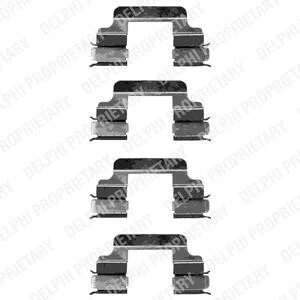 Комплект монтажный тормозных колодок Delphi LX0334