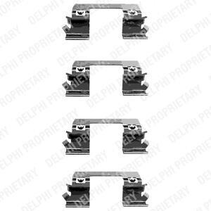 Комплект монтажный тормозных колодок Delphi LX0336