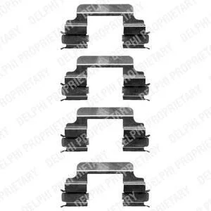 Комплект монтажный тормозных колодок Delphi LX0363