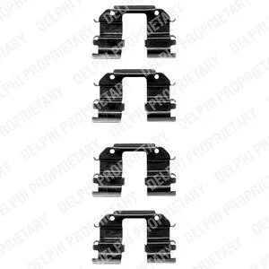Комплект монтажный тормозных колодок Delphi LX0372