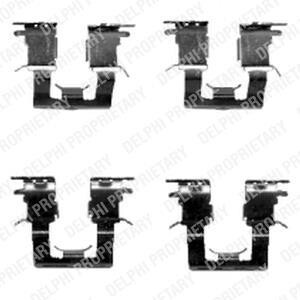 Комплект монтажный тормозных колодок Delphi LX0388