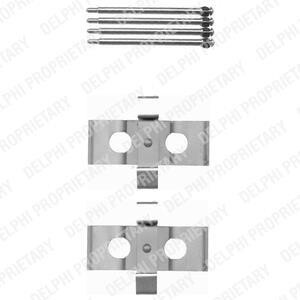 Комплект монтажный тормозных колодок Delphi LX0393