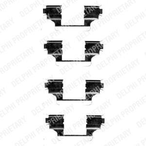 Комплект монтажный тормозных колодок Delphi LX0403
