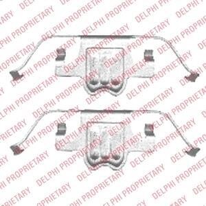 Комплект монтажный тормозных колодок Delphi LX0406