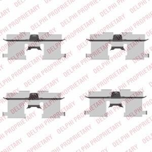 Комплект монтажный тормозных колодок Delphi LX0407