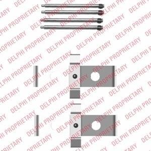 Комплект монтажный тормозных колодок Delphi LX0408