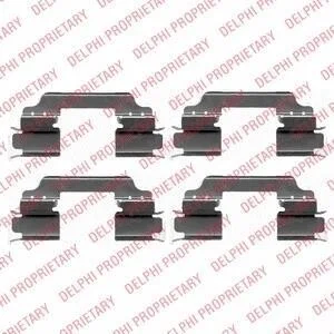 Комплект монтажный тормозных колодок Delphi LX0425