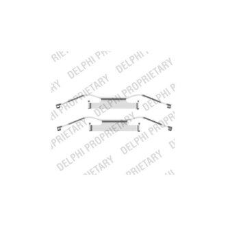 Комплект монтажный тормозных колодок Delphi LX0439