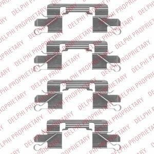 Комплект монтажный тормозных колодок Delphi LX0528