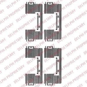 Комплект монтажный тормозных колодок Delphi LX0551