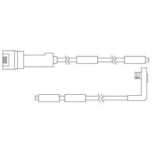 Датчик износа тормозных колодок Delphi LZ0103