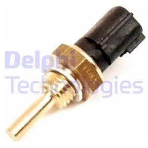 Датчик температури охолоджуючої рідини Nissan Almera/Primera 91- (2 конт.) (чорний) Delphi TS10064-11B1 (фото 1)