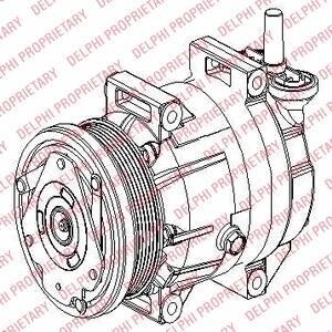 Компрессор кондиционера Delphi TSP0155953