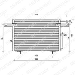 Радиатор кондиционера (Конденсатор) Delphi TSP0225083