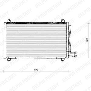 Радіатор кондиціонера MB Sprinter TDI CDI Delphi TSP0225125