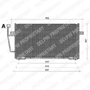 Радиатор кондиционера (Конденсатор) Delphi TSP0225204