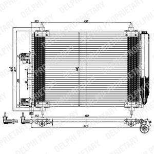 Радиатор кондиционера (Конденсатор) Delphi TSP0225537