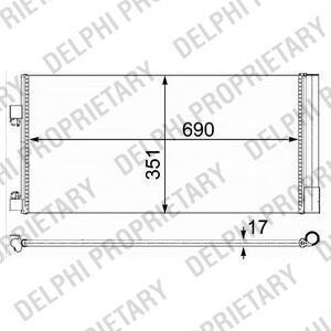 Радиатор кондиционера (Конденсатор) Delphi TSP0225638