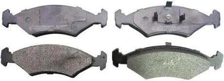 Тормозные колодки дисковые, комплект Denckermann B110208