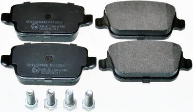 Тормозные колодки дисковые, комплект Denckermann B111010