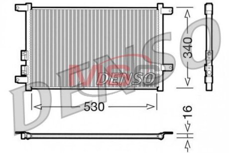 Радиатор кондиционера (Конденсатор) DENSO DCN01011