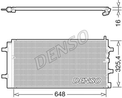 Радиатор кондиционера (Конденсатор) DENSO DCN02002