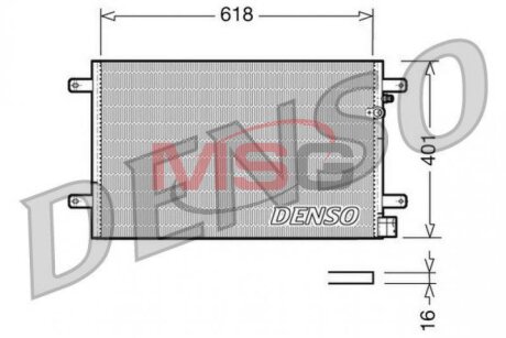 Радиатор кондиционера (Конденсатор) DENSO DCN02006