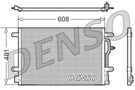 Радиатор кондиционера (Конденсатор) DENSO DCN02011