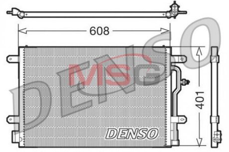 Радиатор кондиционера (Конденсатор) DENSO DCN02012