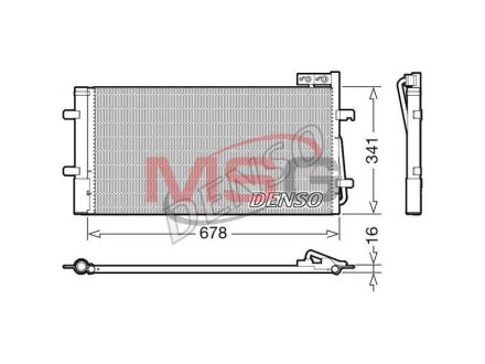 Радиатор кондиционера (Конденсатор) DENSO DCN02035