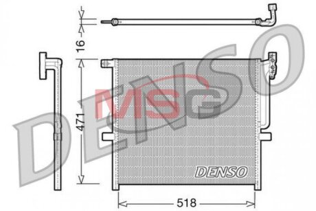 Радиатор кондиционера (Конденсатор) DENSO DCN05001