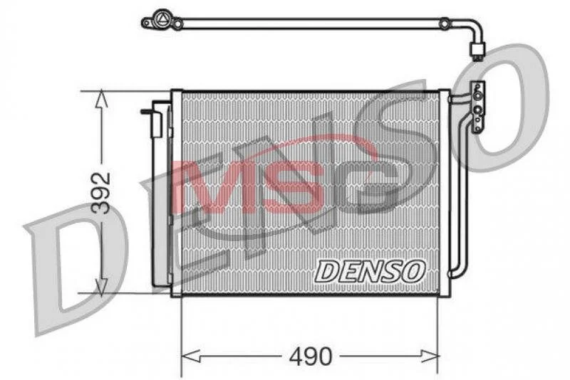 Радиатор кондиционера (Конденсатор) DENSO DCN05009 (фото 1)