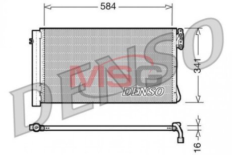 Радиатор кондиционера (Конденсатор) DENSO DCN05012