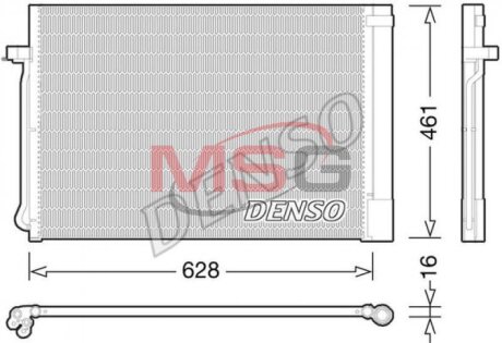 Радиатор кондиционера (Конденсатор) DENSO DCN05013