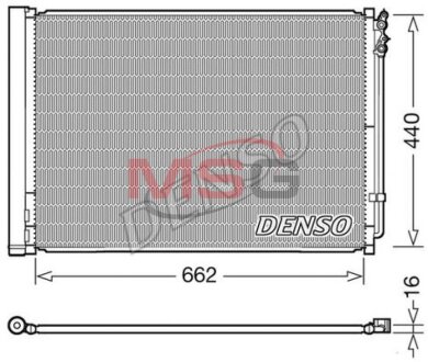 Радиатор кондиционера (Конденсатор) DENSO DCN05032