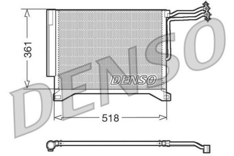 Радиатор кондиционера (Конденсатор) DENSO DCN05100