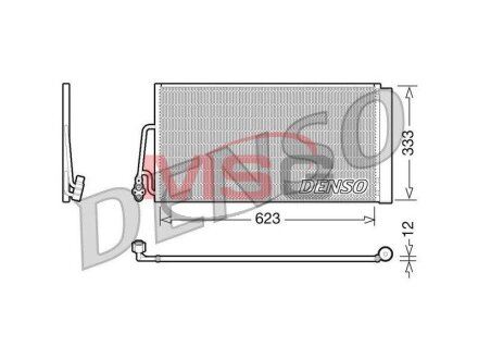 Радиатор кондиционера (Конденсатор) DENSO DCN05102