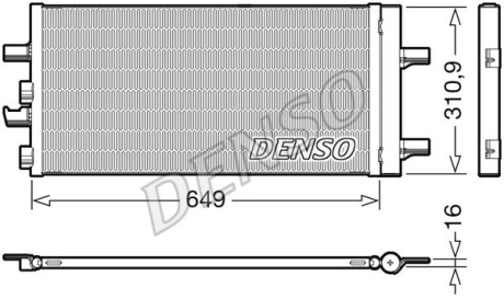 Радиатор кондиционера DENSO DCN05104